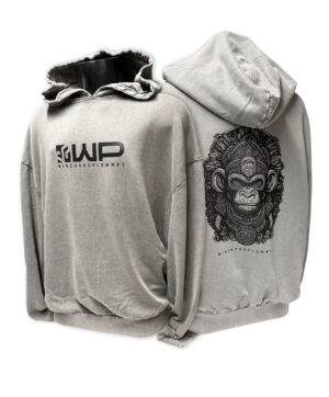 Oversized Ape King Hoodie Grey