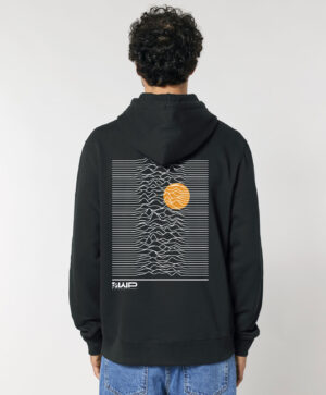 Mountain Sunset MTB Hoodie in Natural Raw and Jet Black