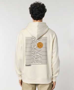 Mountain Sunset MTB Hoodie in Natural Raw and Jet Black