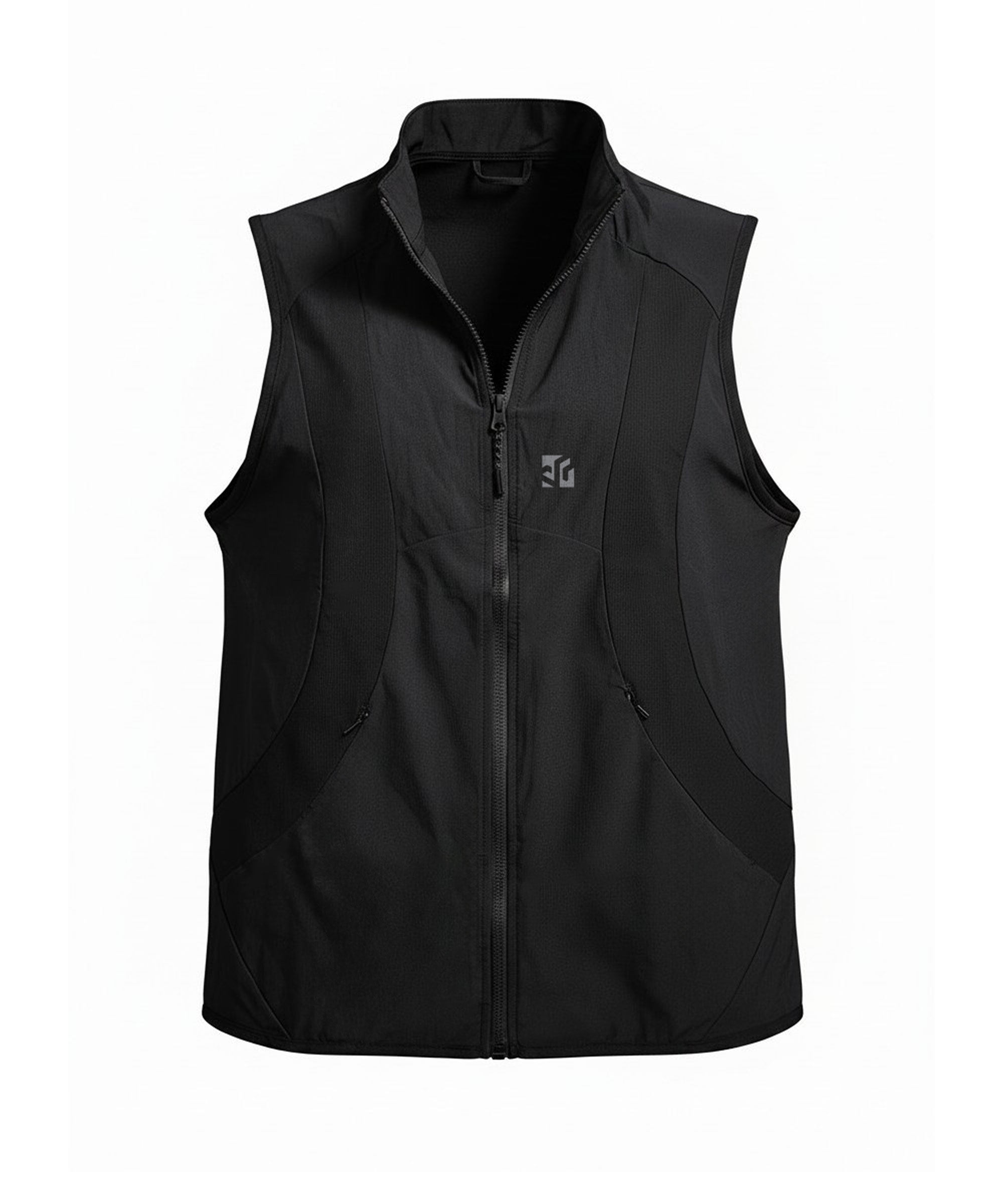 Black Mountain Bike Gilet, windproof, lightweight, packable.