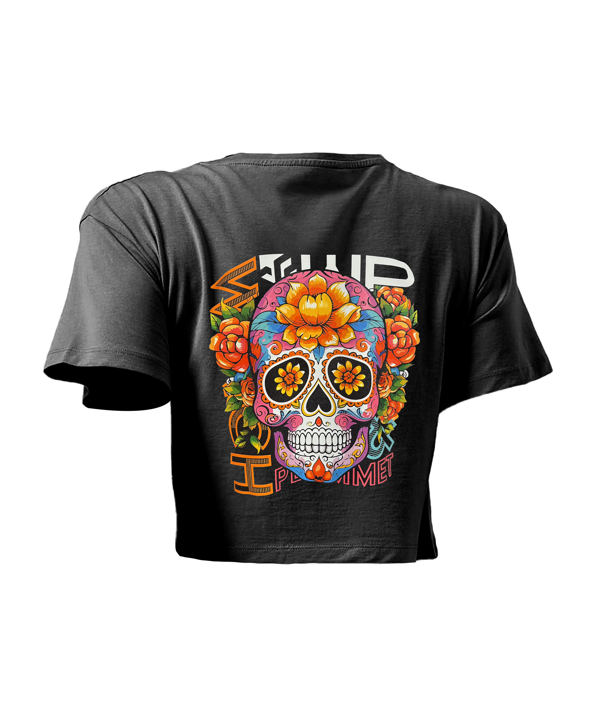 Day of the Dead Woman's MTB Crop Top - Image 4